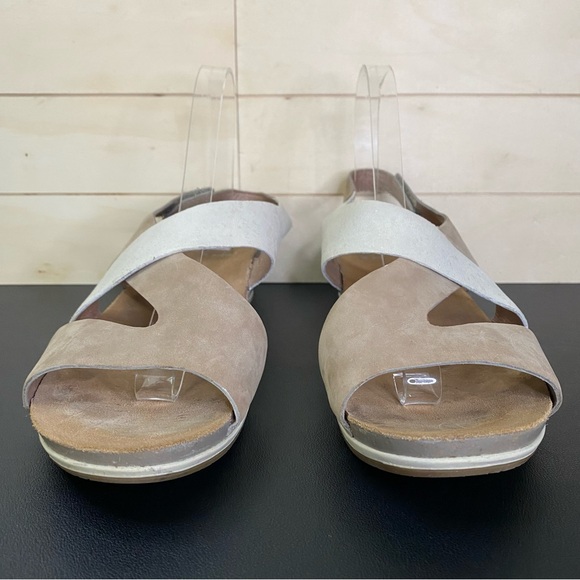 Dansko Vicki Sandals Cream Taupe Women's Size 12 Shoes EU42 Leather Slingback - Picture 5 of 11